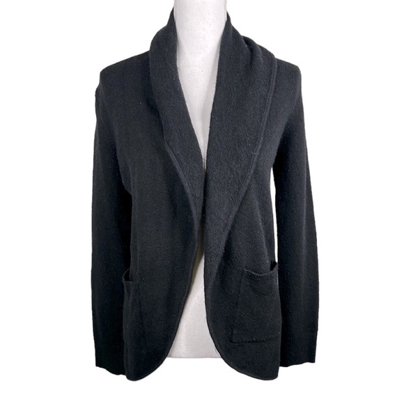 LOFT Sweaters - LOFT Black Knit Oversized Open Sweater Cardigan Size XS